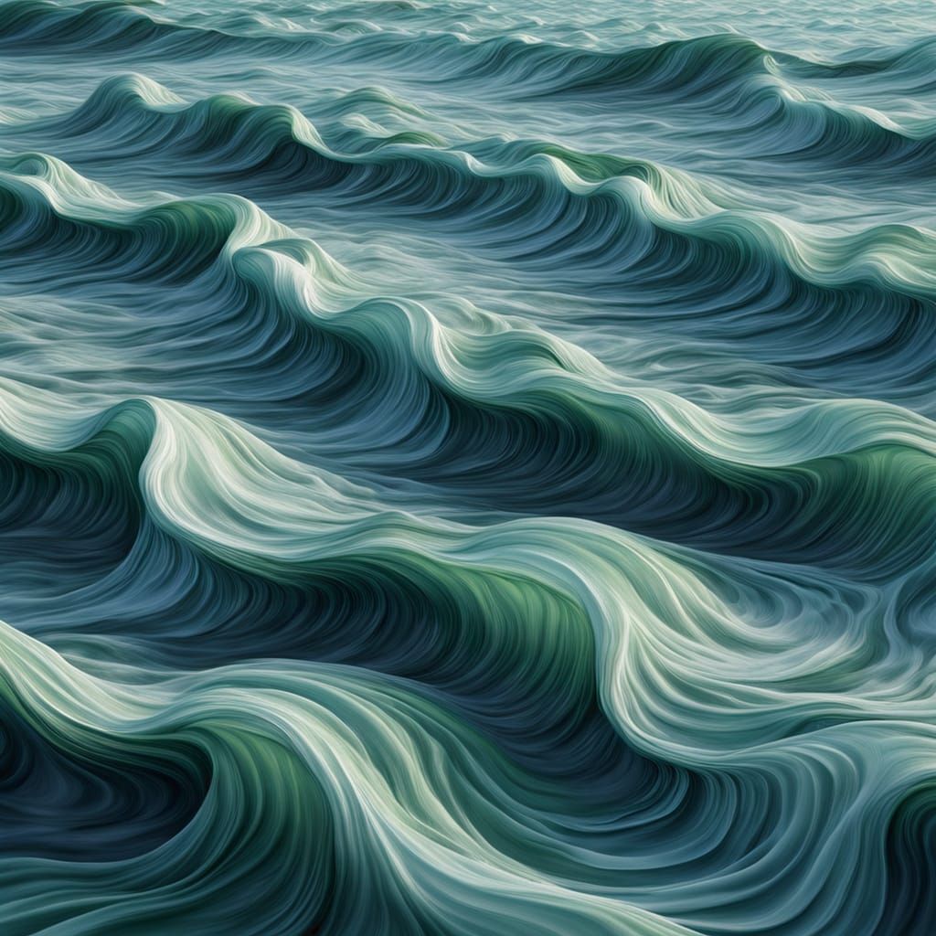 Surreal Ocean Bed Crafted From Waves