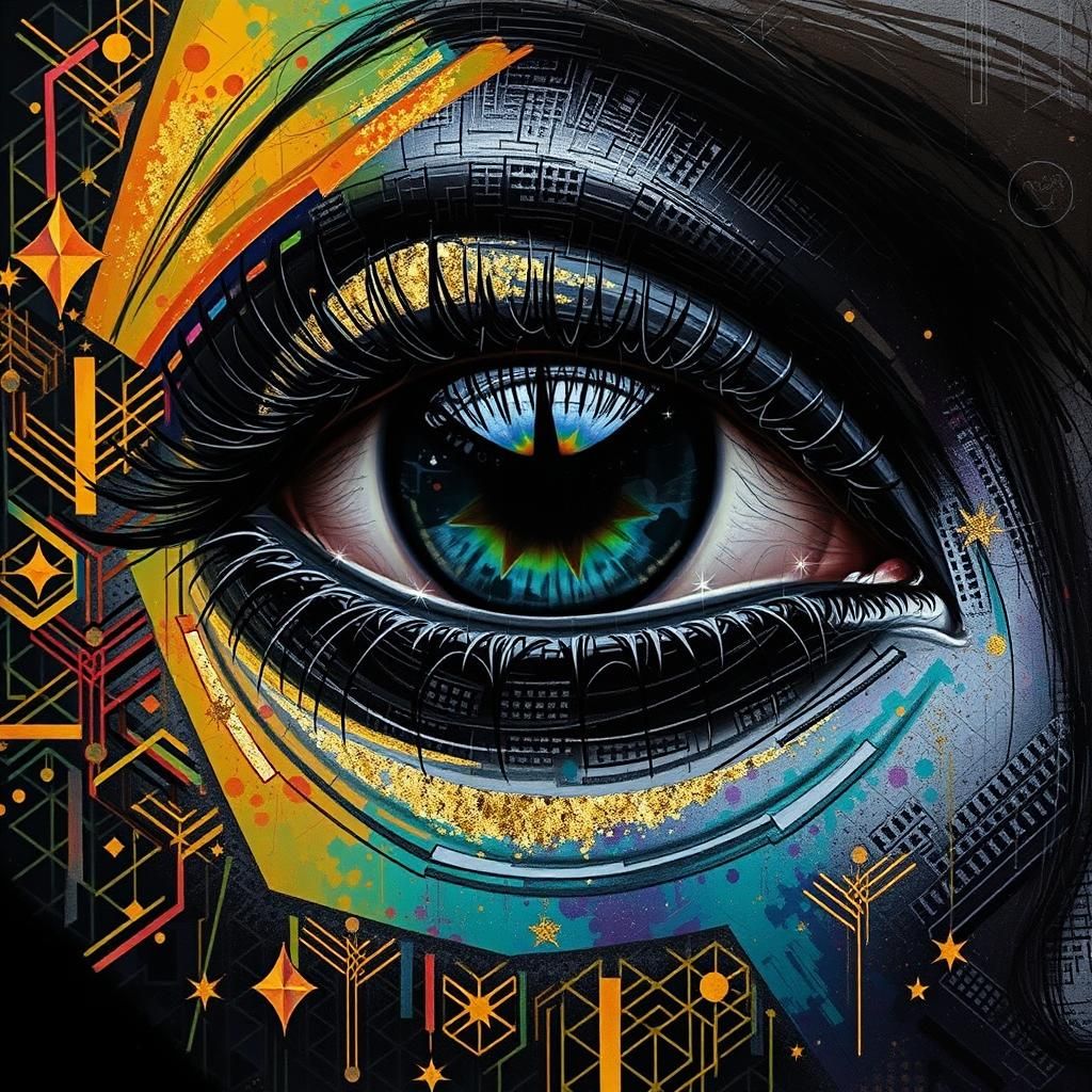 Glamorous Woman Portrait in Art Deco Style