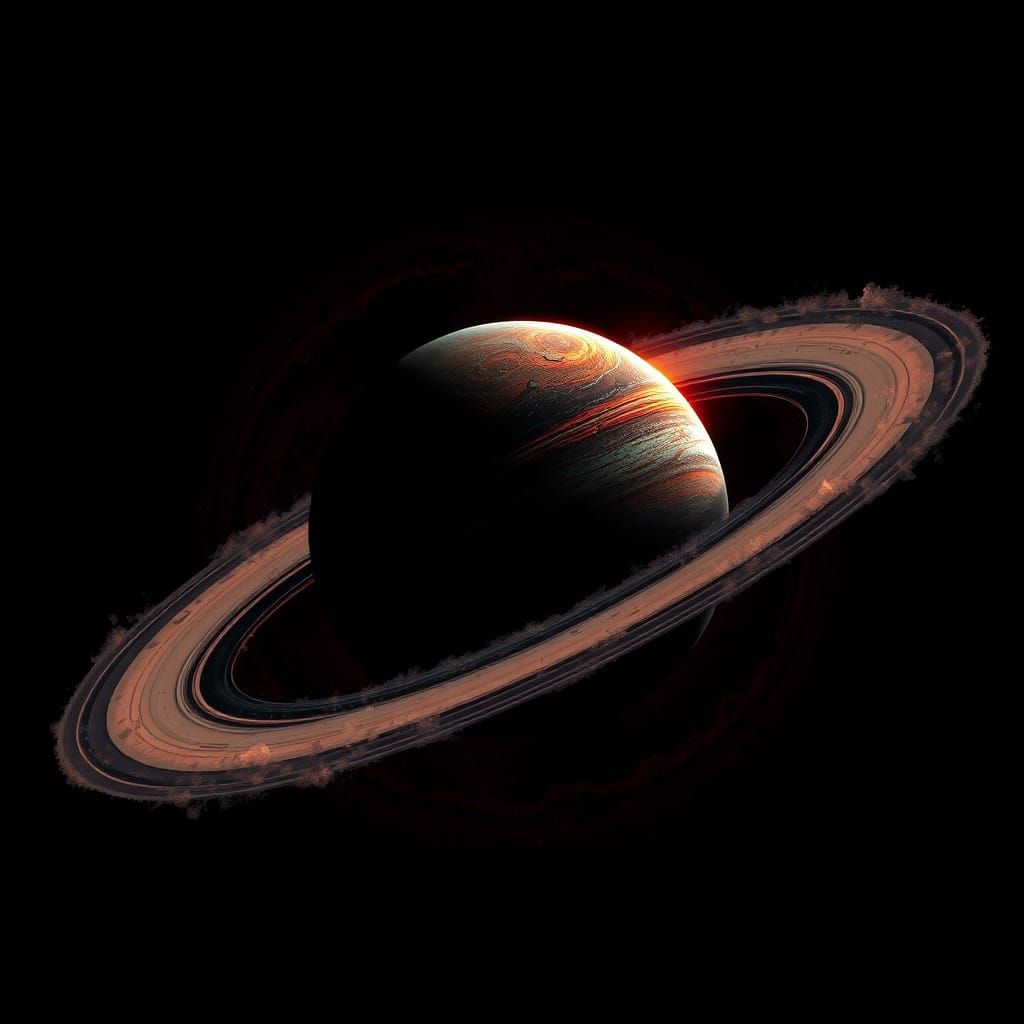 Grand Enigmatic Planet in Swirling Dust Rings