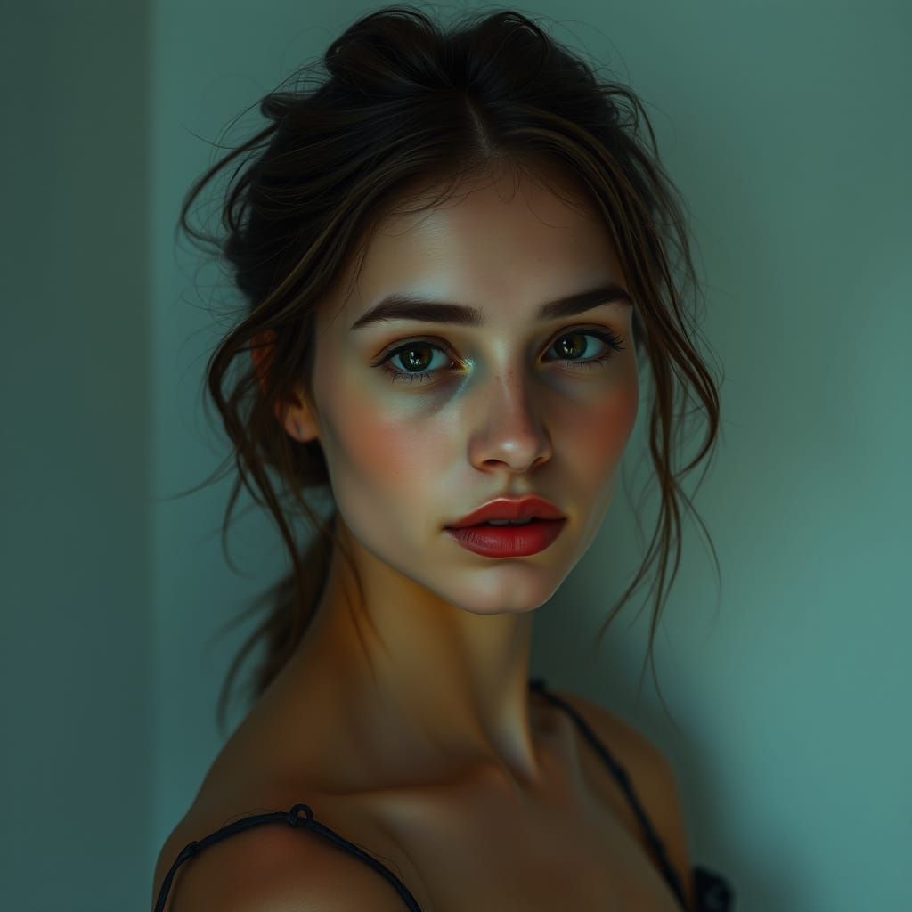 Woman in Soft Focus Portrait
