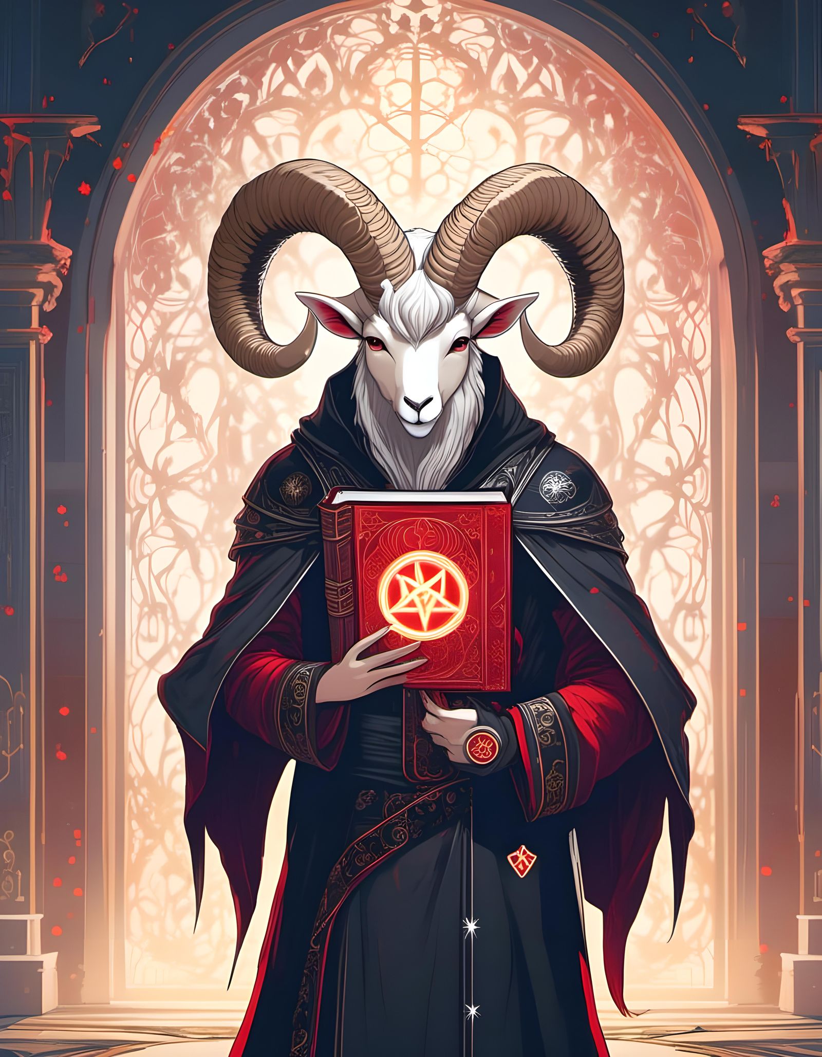 Anime Ram Warlock at Gothic Rune Door