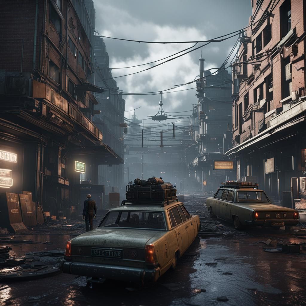 Dystopian East Enders: 3D Game Cinematic