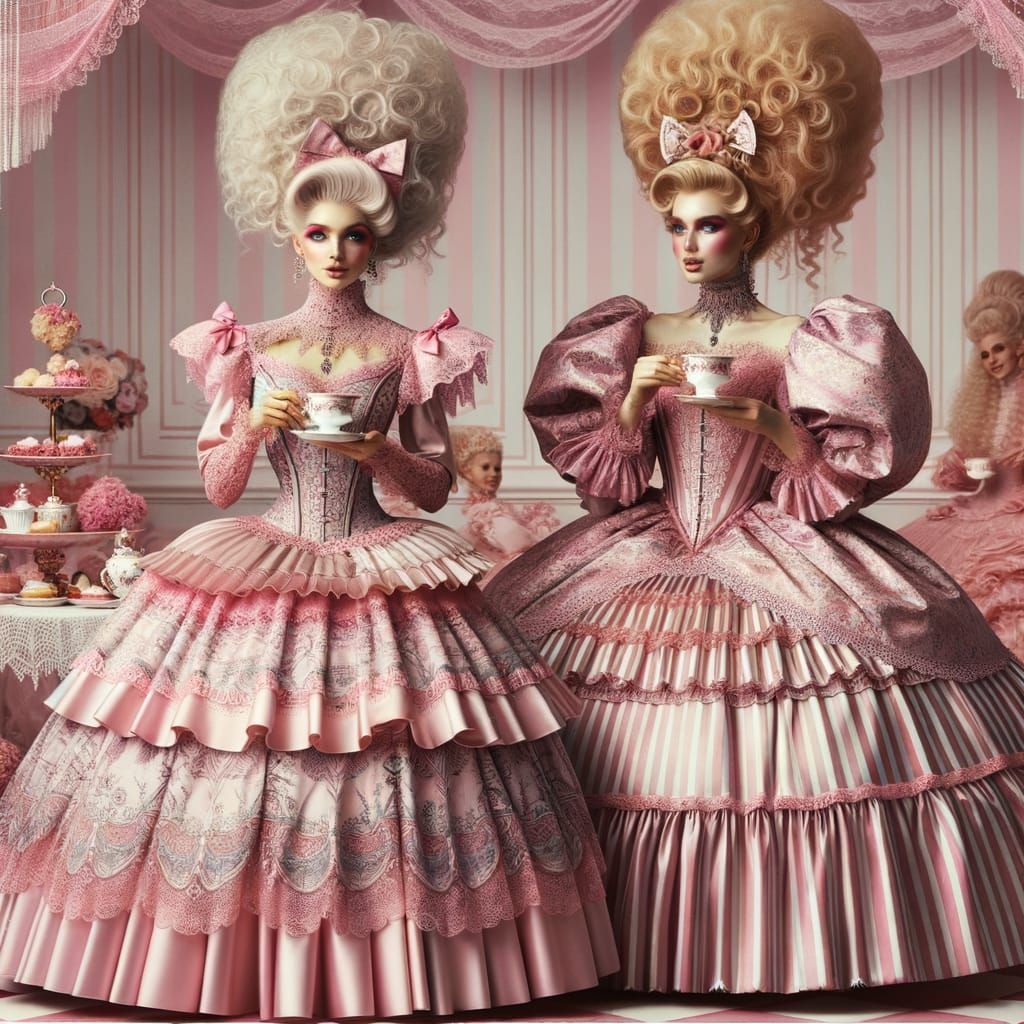 Extravagant Tea Party in Pastel Pink Setting