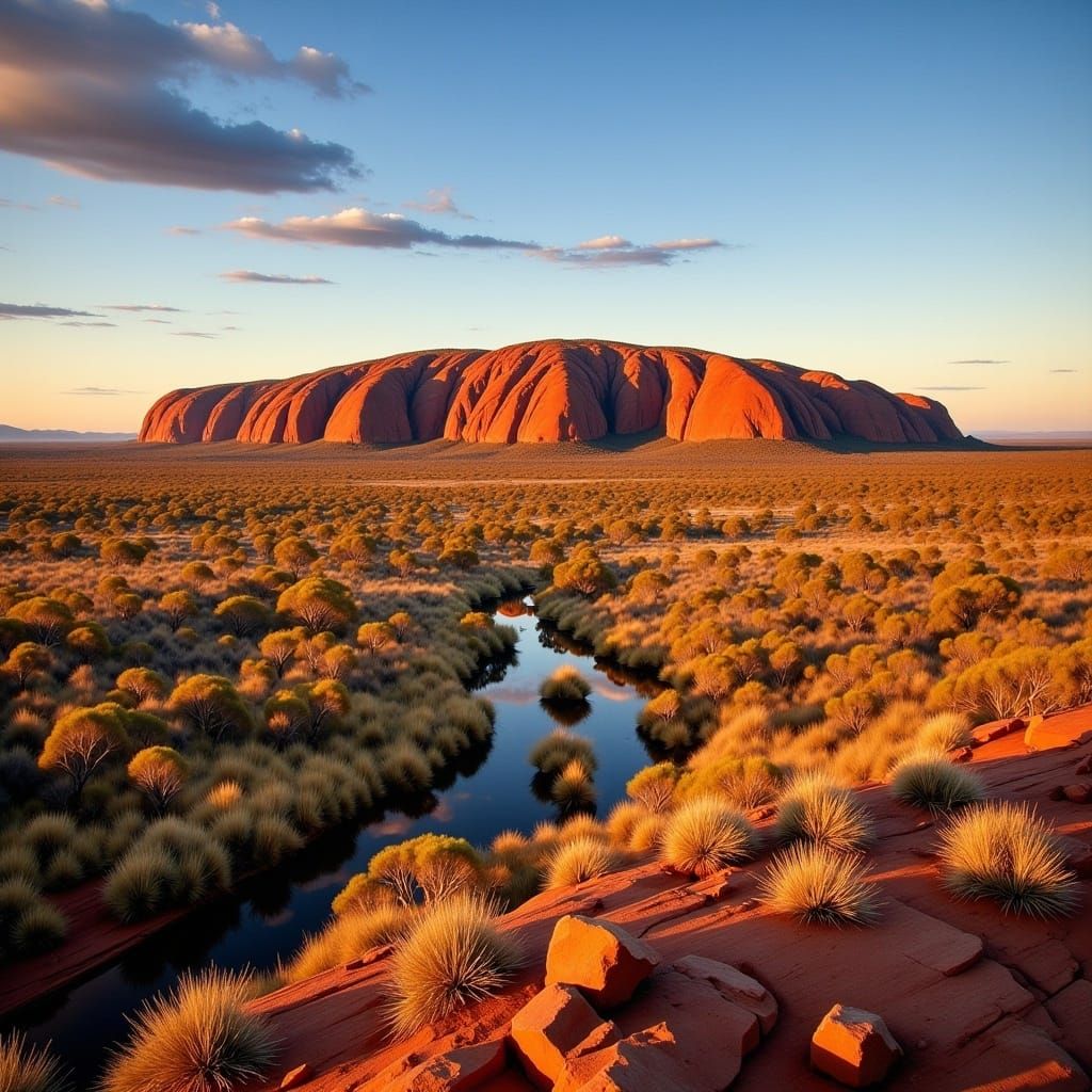Australian Landscape in Painterly Realist Style