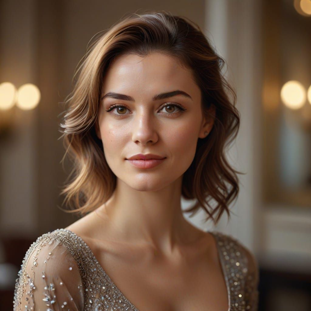 Exquisite European Beauty Captured in Soft Luxury