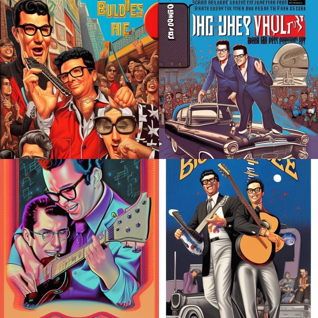 Richie Valens, Buddy Holly, Big Bopper: Comic Art