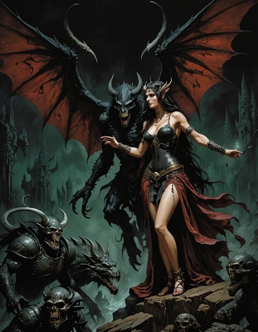 Fantasy Poster Art in Deep Color