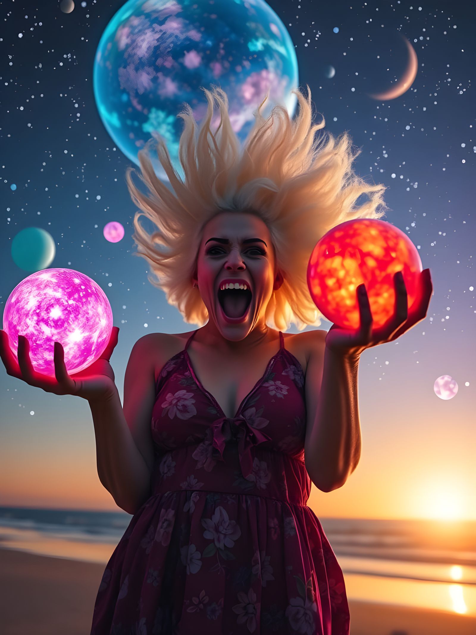 Surreal Vision of Cosmic Harmony