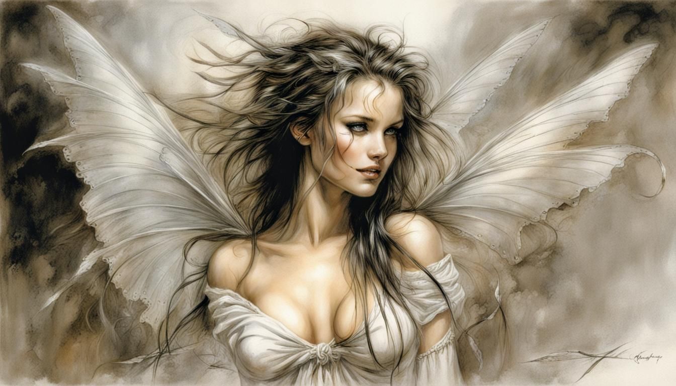 Joyful Butterfly in Fantasy Illustration Style