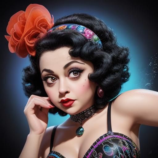 Black Betty Meets Betty Boop: 1950s Hyperrealistic Art