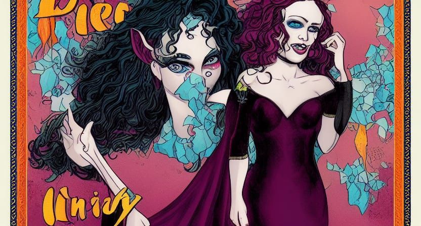 The Lady Of Mischief: AI Generated Image
