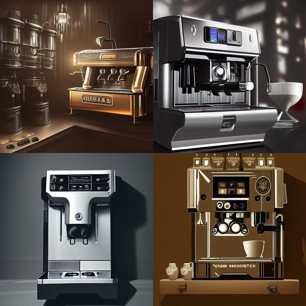Cinematic Coffee Machine: Digital Matte Painting