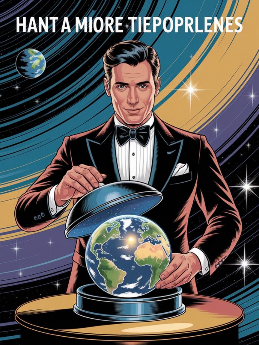 Confident Tycoon Amidst Celestial Splendor