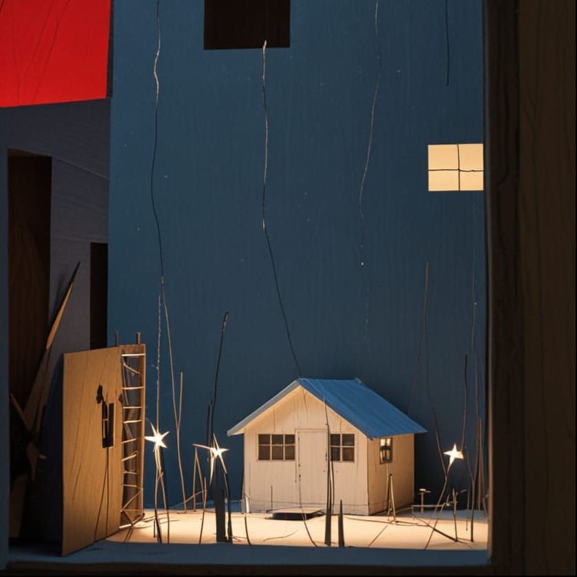 Immersive String And Junk House in Forest