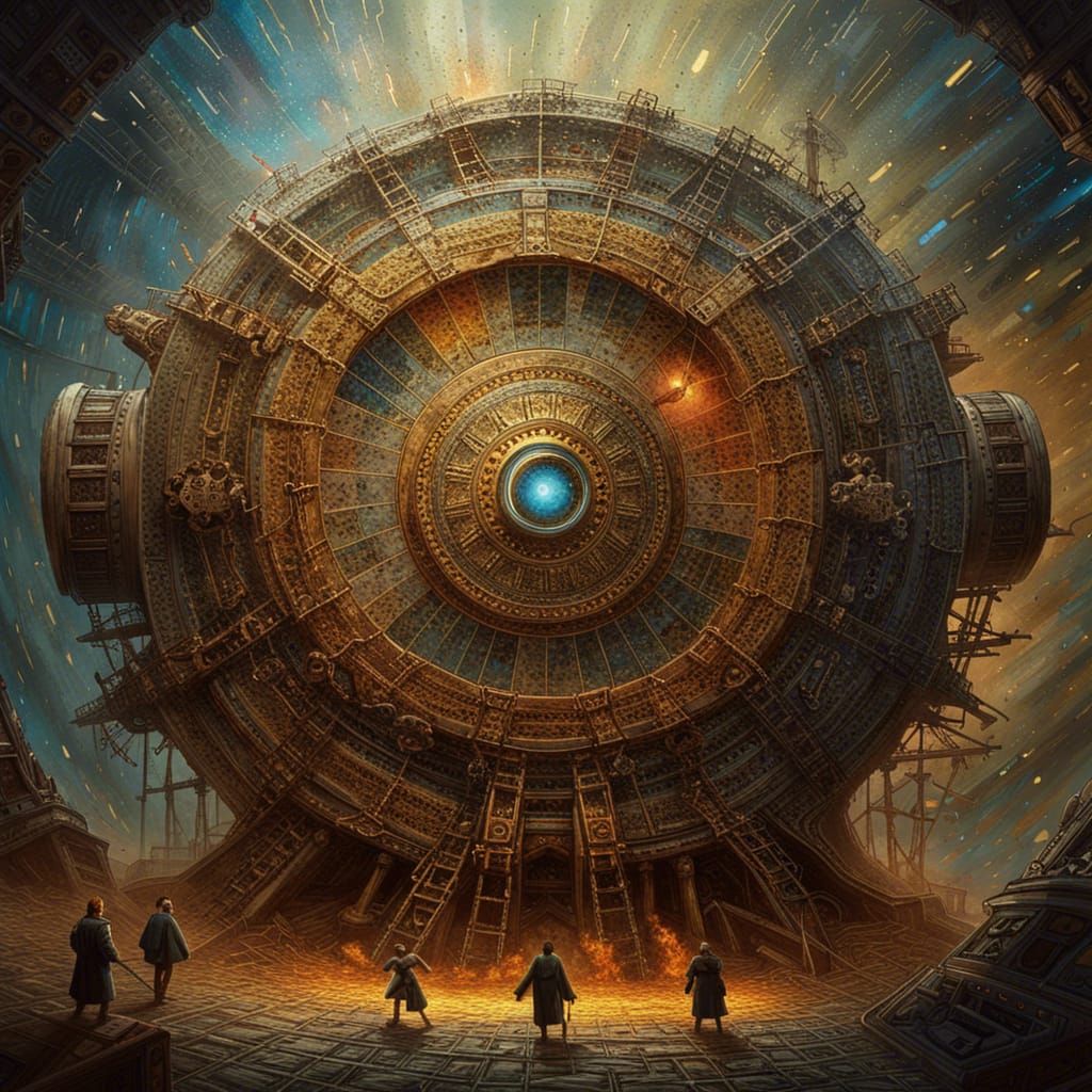 Primitive Time Machine: Heroic Sci-Fi Impasto Painting