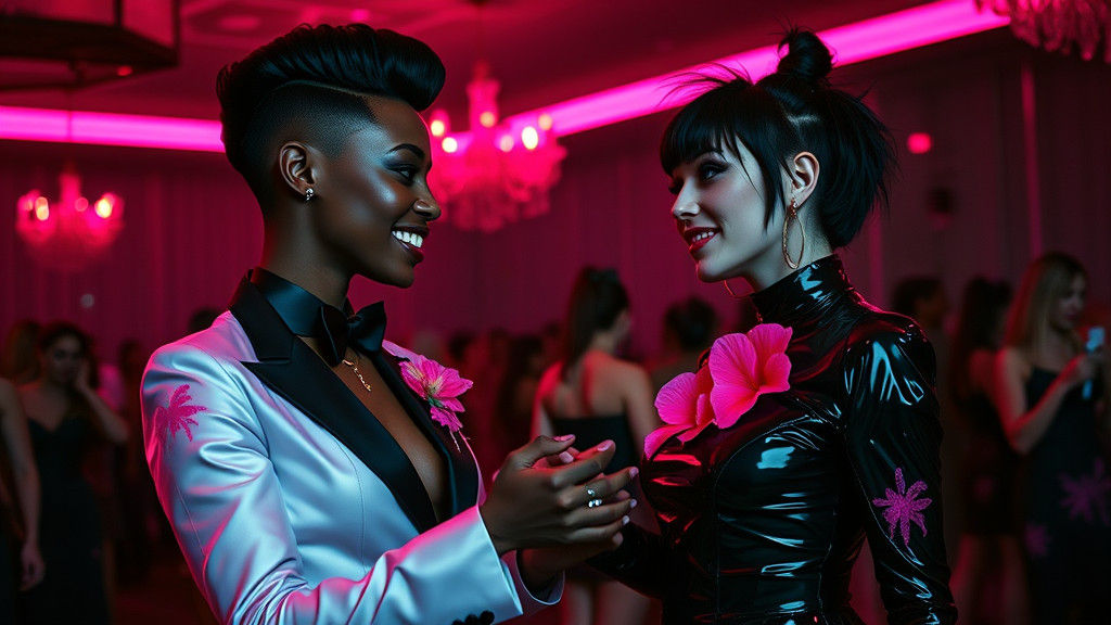 Cyberpunk Ballroom: Latex, Neon, and an Invitation