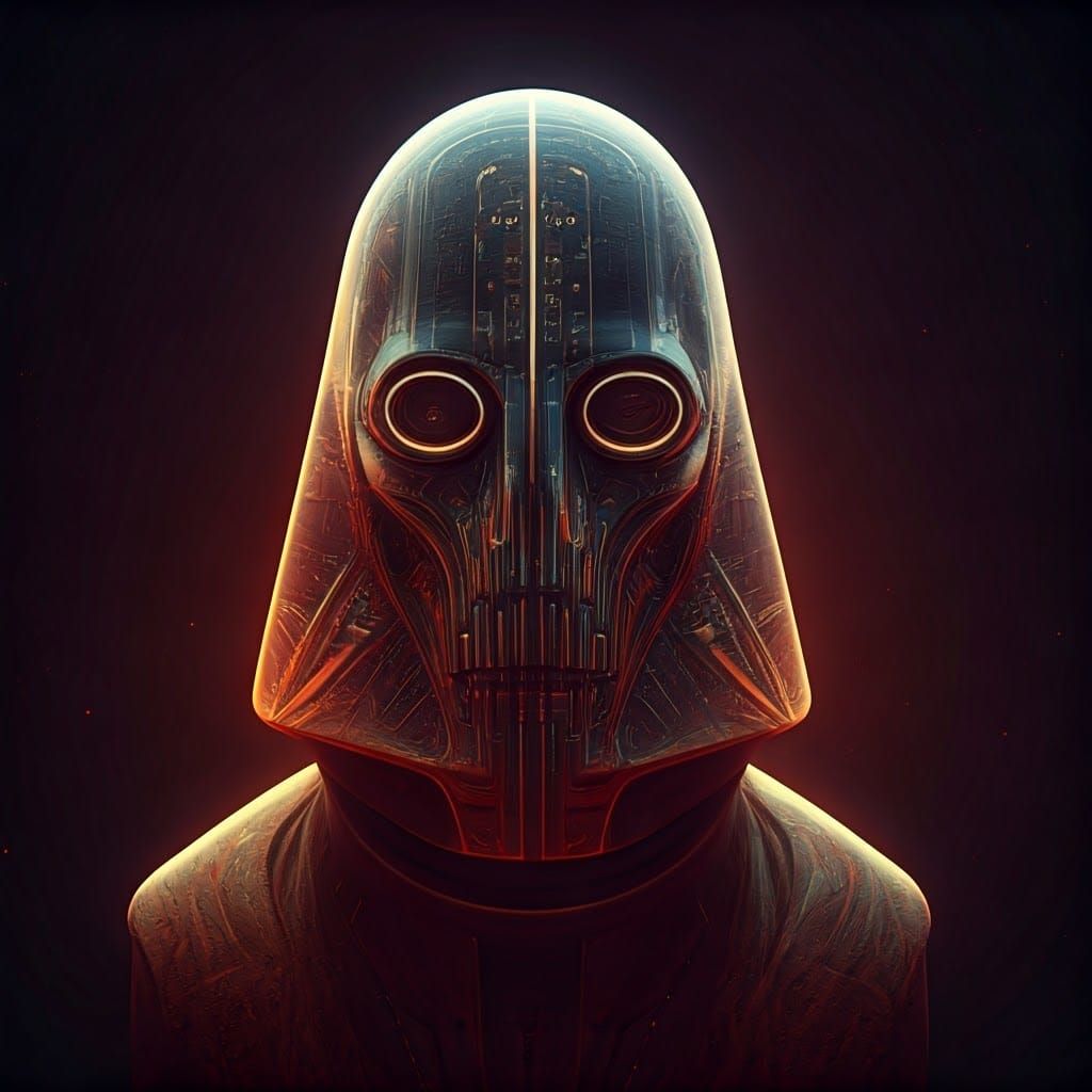 Intergalactic Wanted Poster in Sci-Fi Noir Style