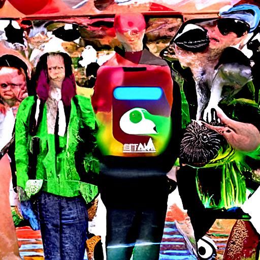 Surreal Metacube Badge in a Digital Dreamscape