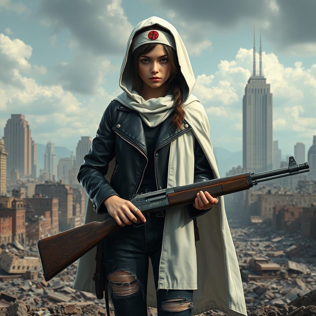 Fantasy Post-Apocalyptic Warrior Girl