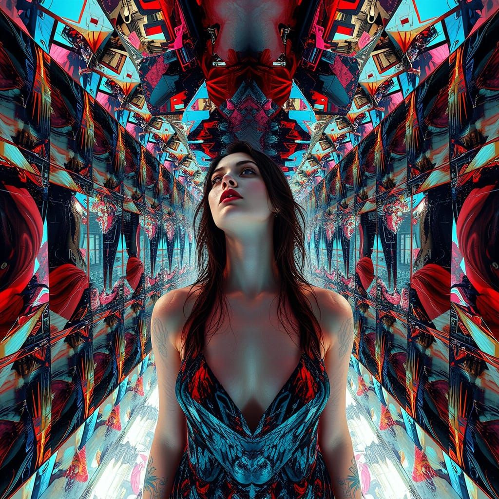 Surreal Dreamscapes in Cyberpunk Style