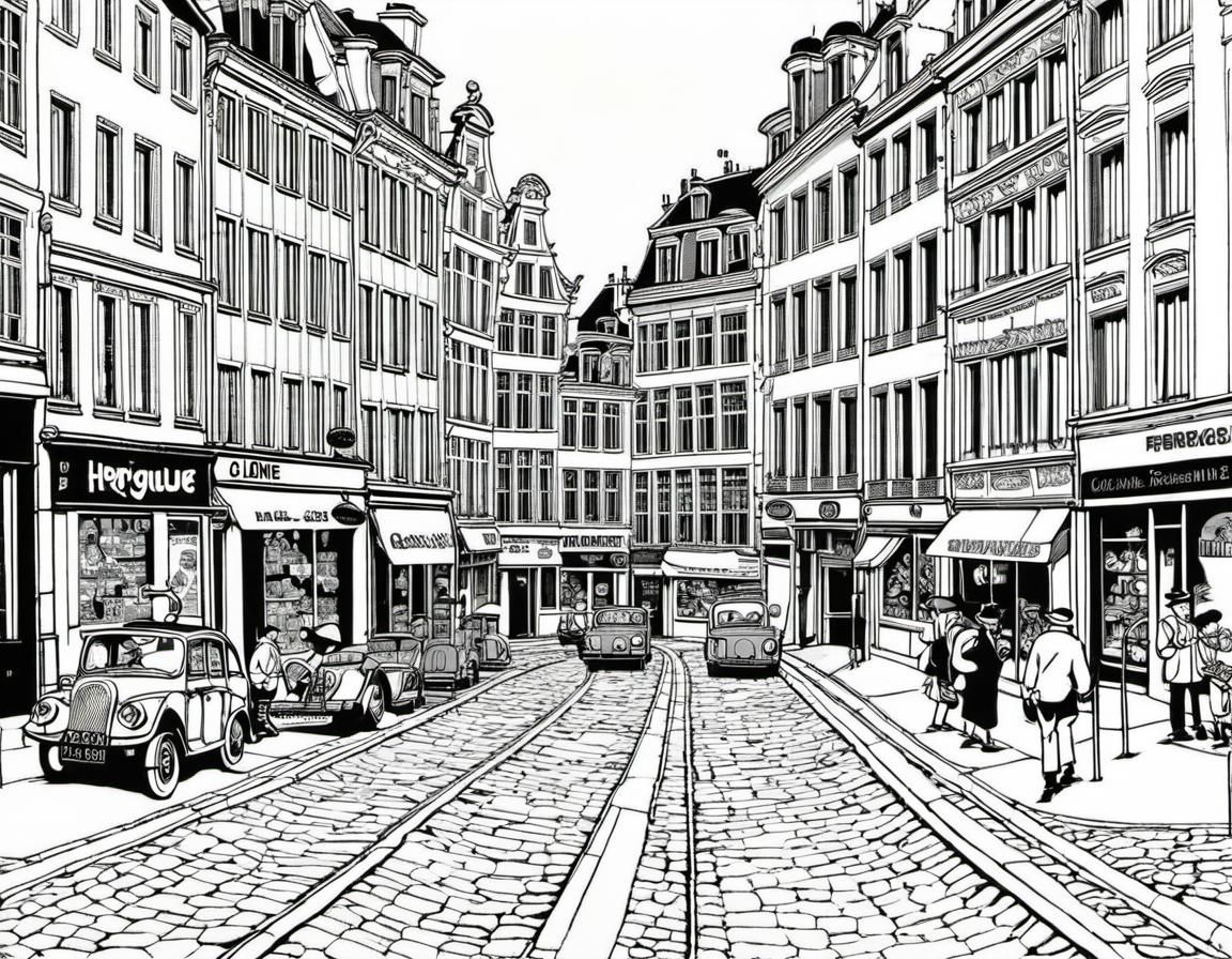 In the streets of Brussels