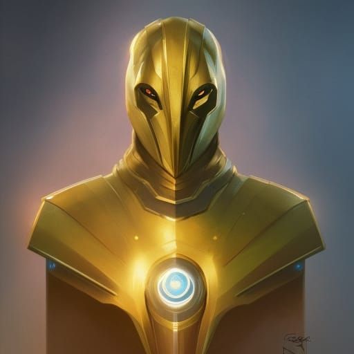 Doctor Fate Portrait in Hyperdetailed Digital Art Style