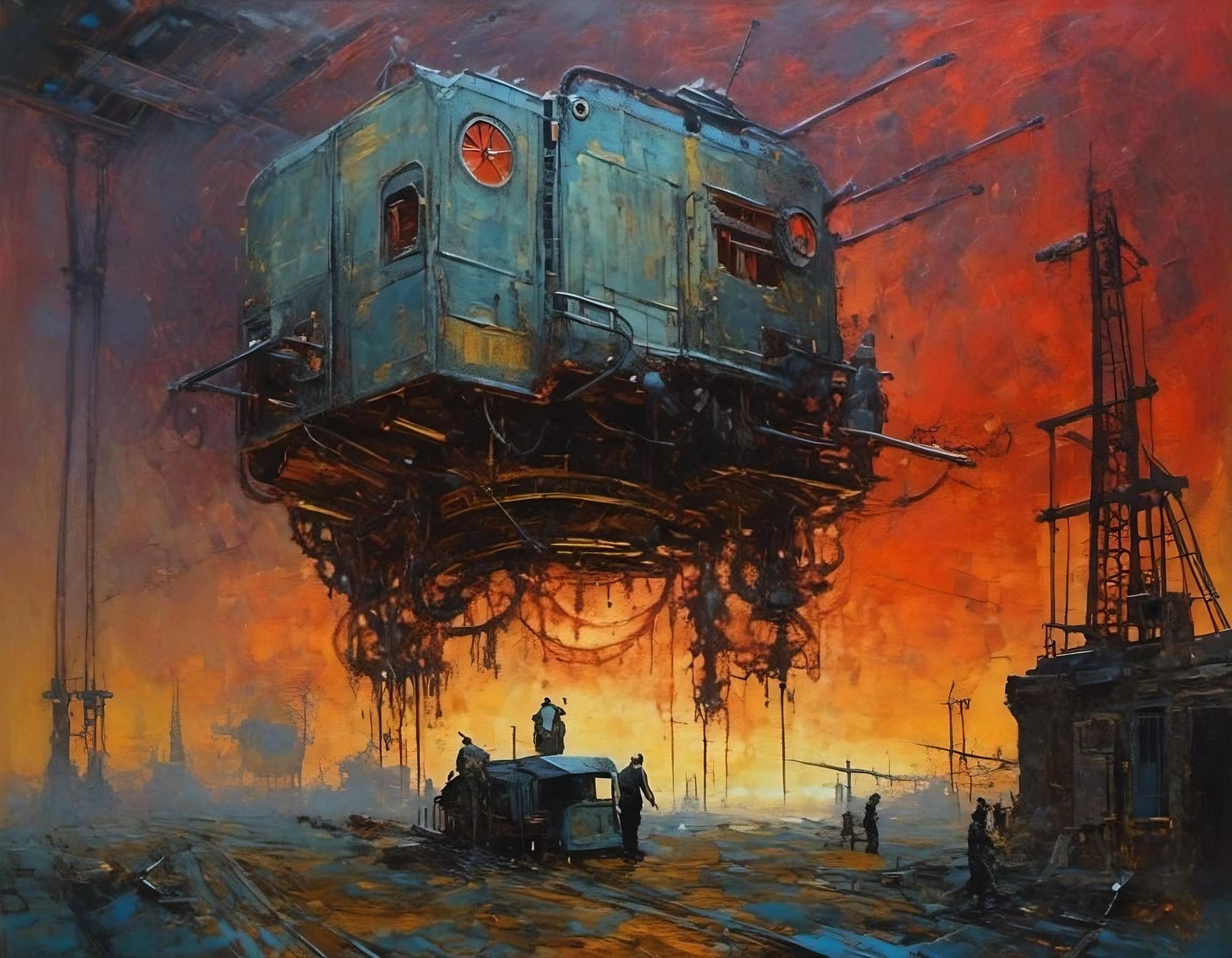 Flesh Abomination in Space Station Hangar