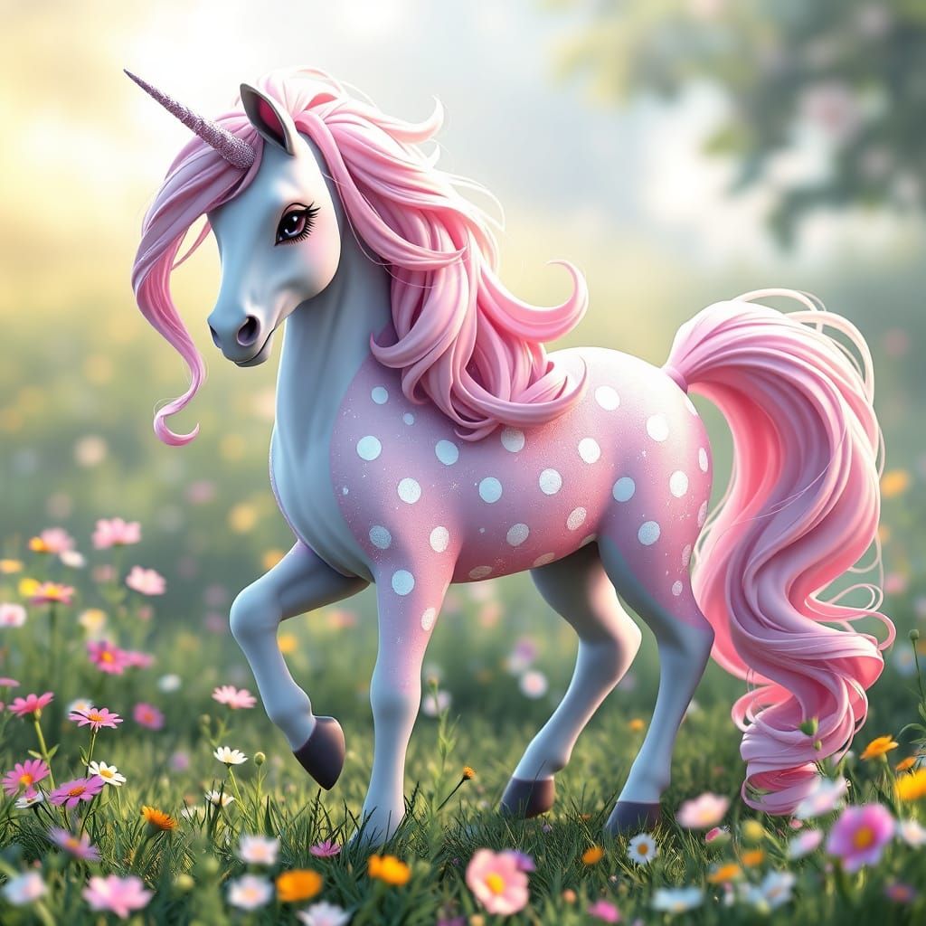 Whimsical Princess Pony in Japanese Aesthetic