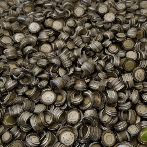 Origami Disks and Rings in Gelato Colors