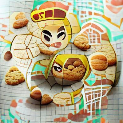 Almond Cookie: Geometric Marvel Comics Fusion