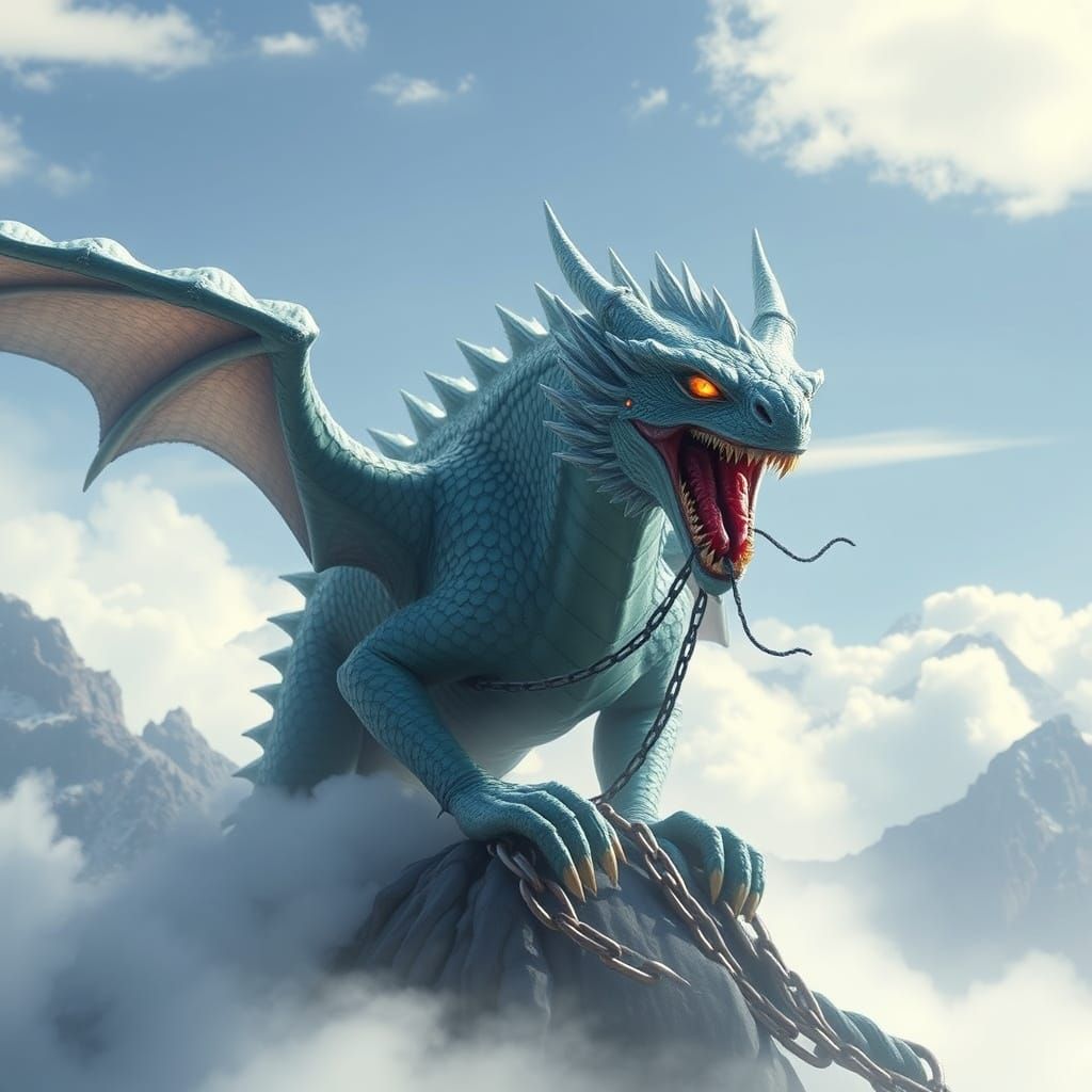 Epic Dragon Breaks Free from Ancient Chains