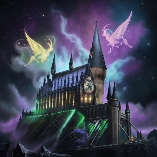 Pastel Harry Potter World with Unicorns
