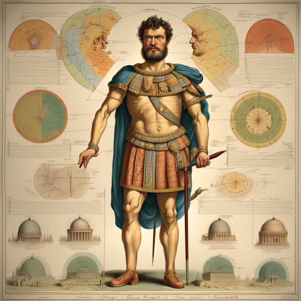 Detailed Scientific Chart of Emperor Caracalla