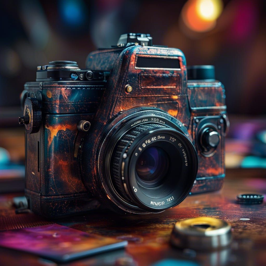 Vintage 80s Camera as Detailed Matte Painting