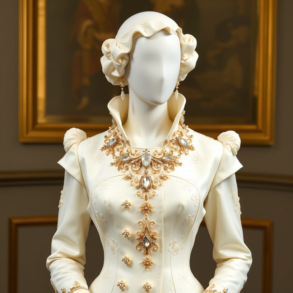 Grace Kelly Ivory Cameo Medallion in Fabergé Style