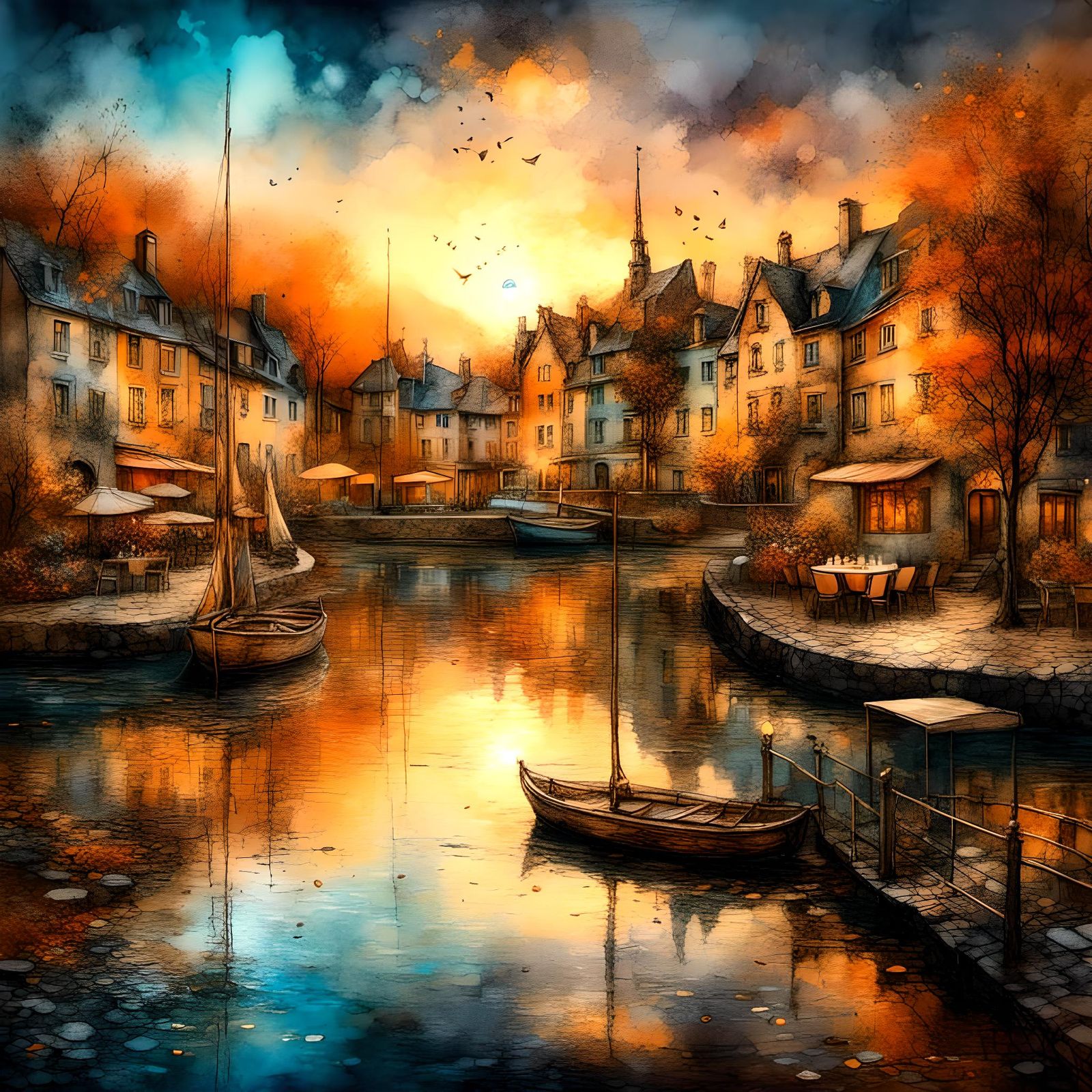 Sunset at the Harbour