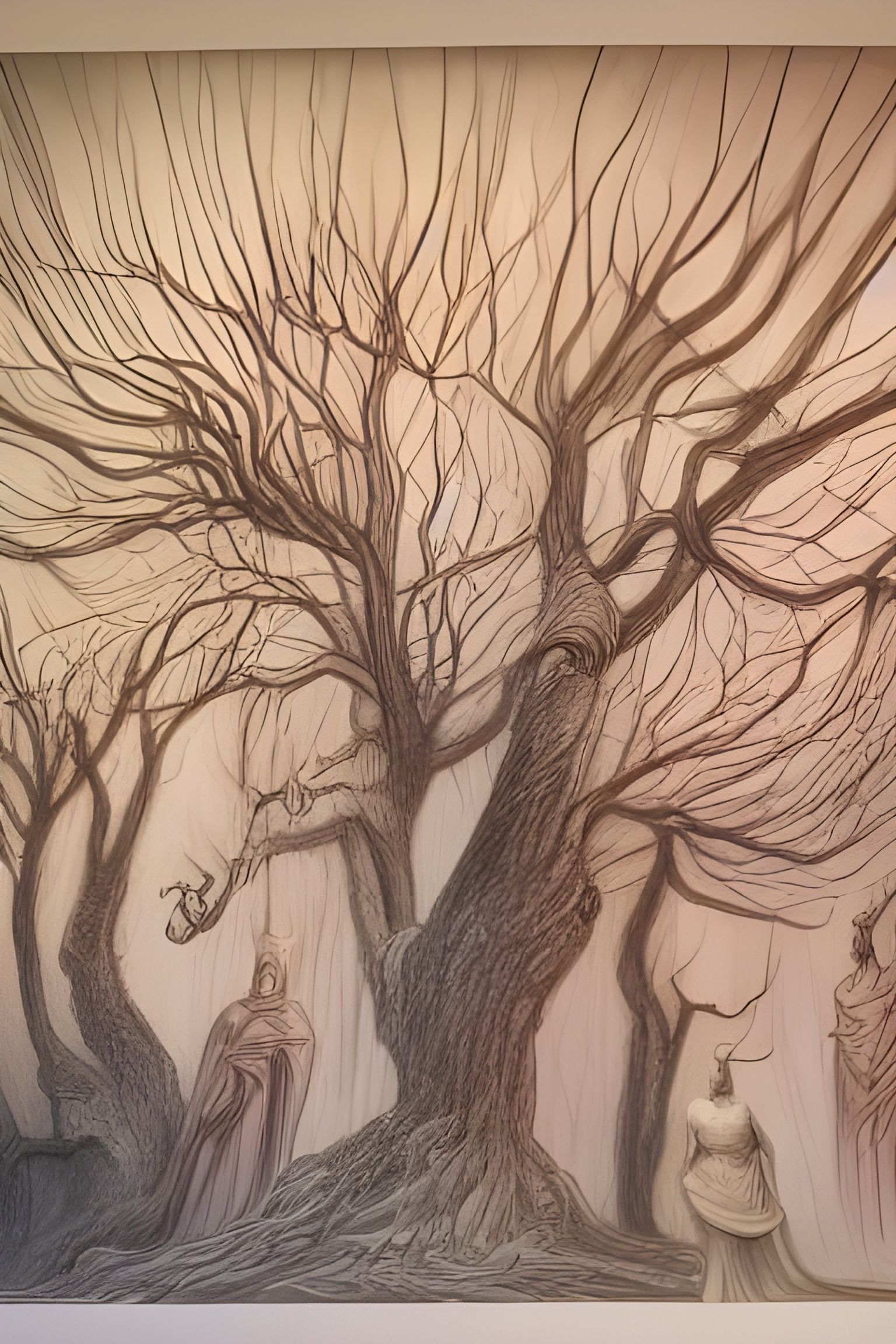 Trees Grow on Corpses: Dark Fantasy Illustration
