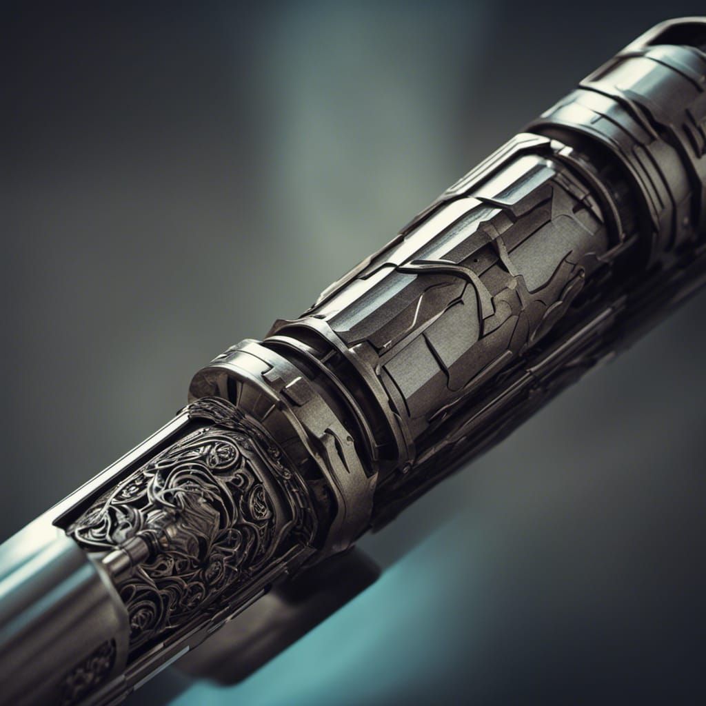 Hyperrealistic Lightsaber with Intricate Details in HDR