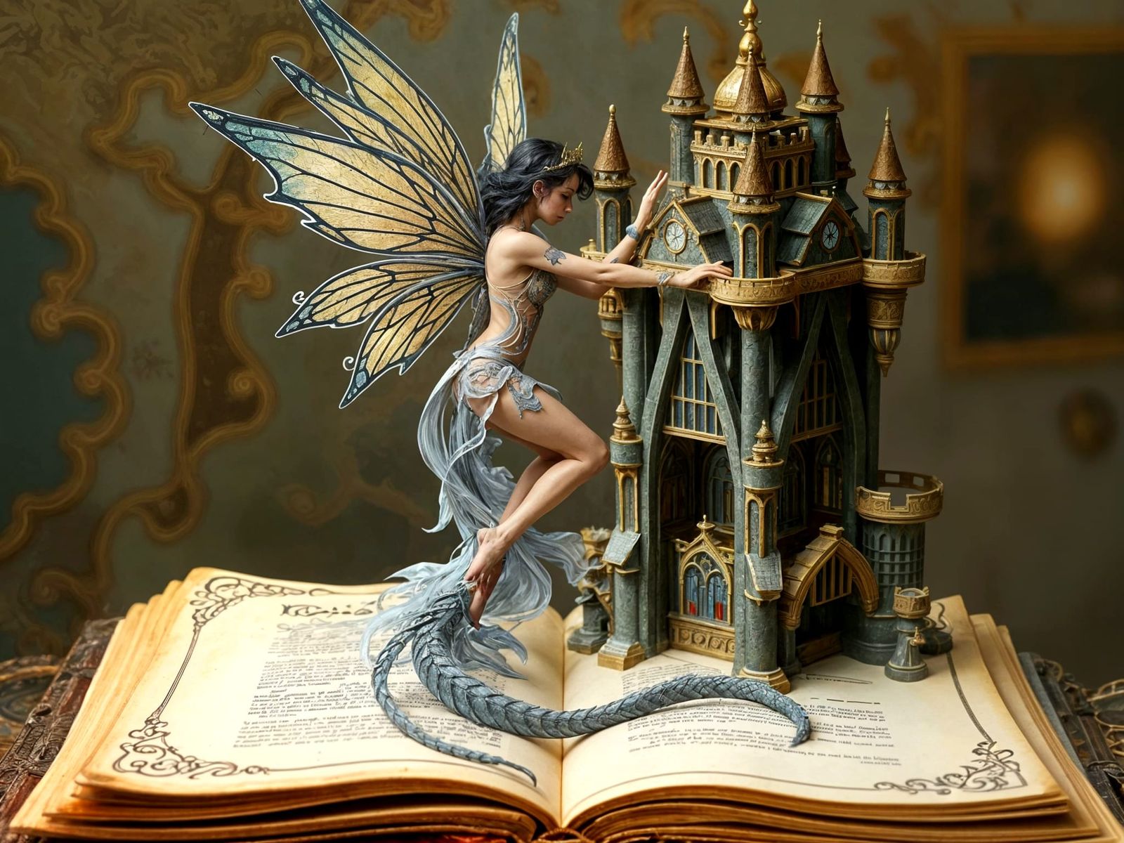 Dragon Fairy Ascending from Pop-Up Book