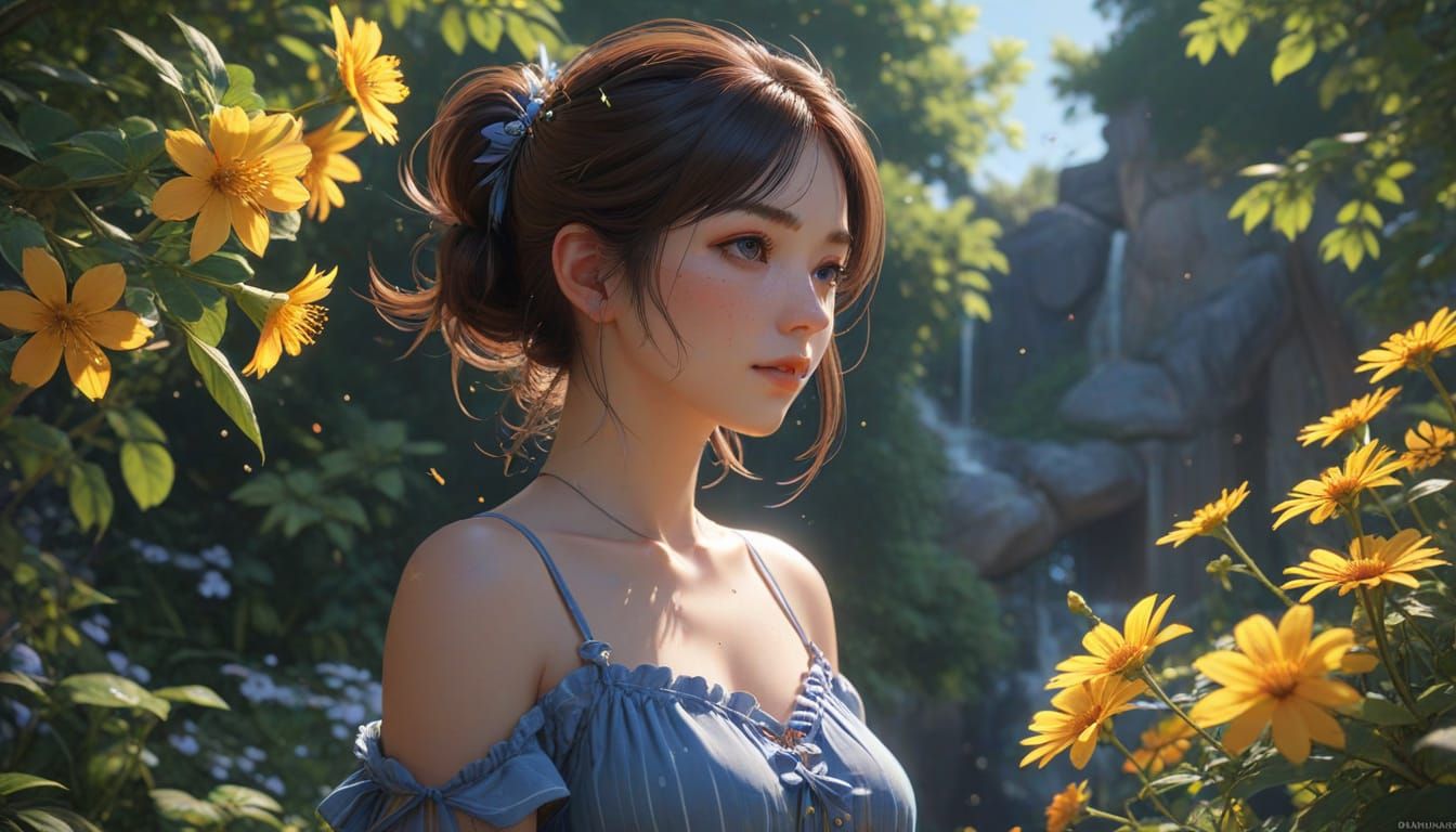 A Memory in Summer: 3D Anime Art