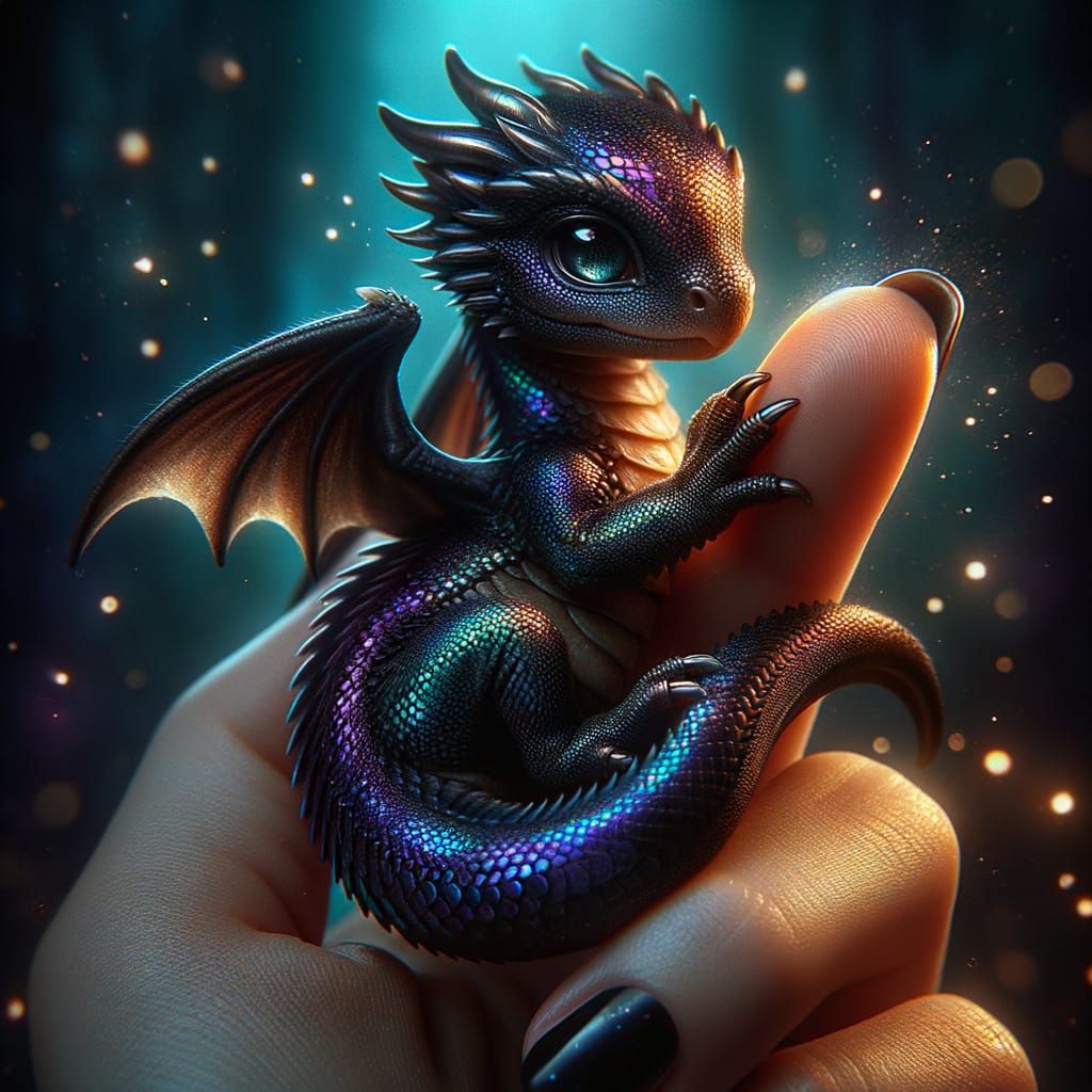 Whimsical Dragon Embodies Wonder and Affection