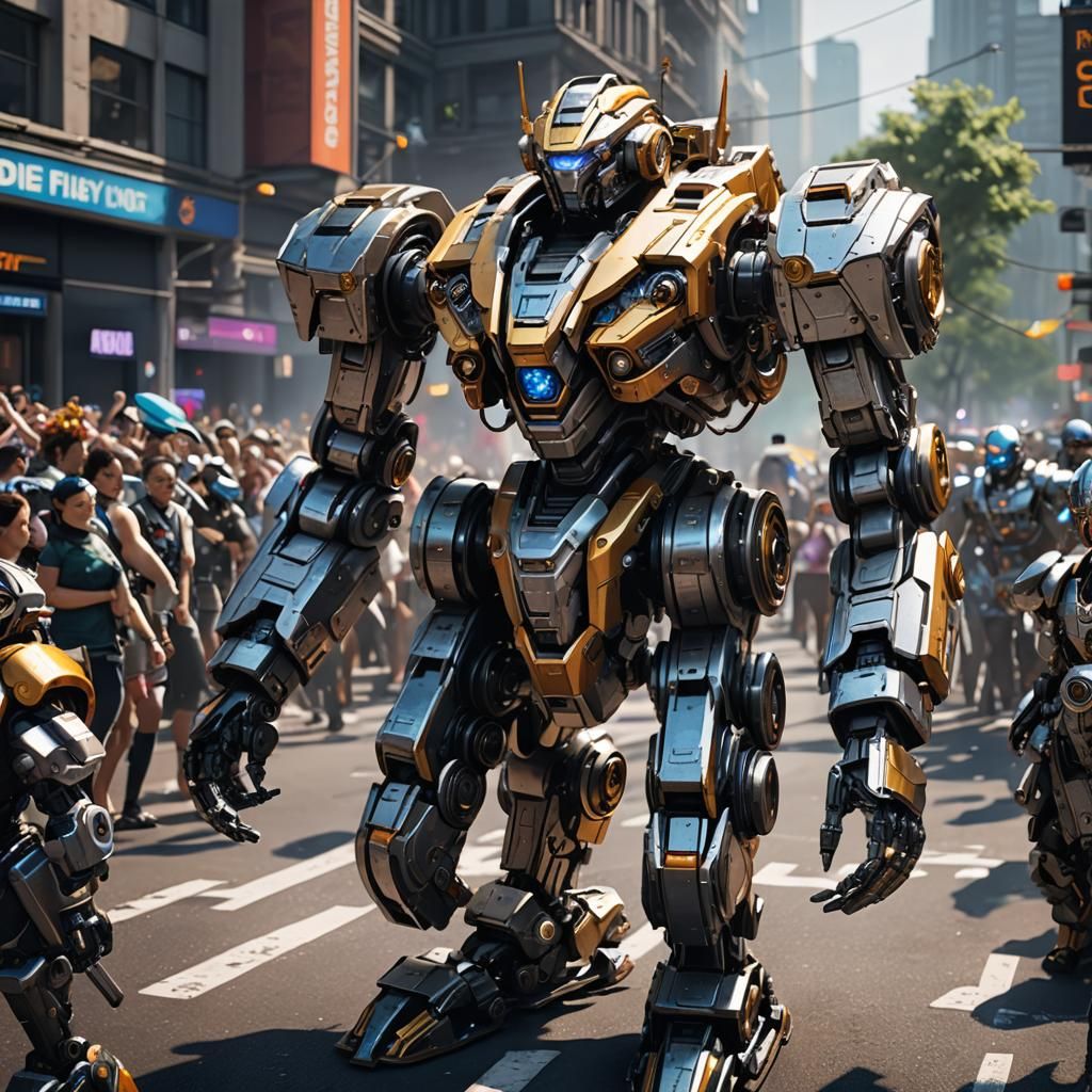 Futuristic Sci-Fi Pride Parade in 8K