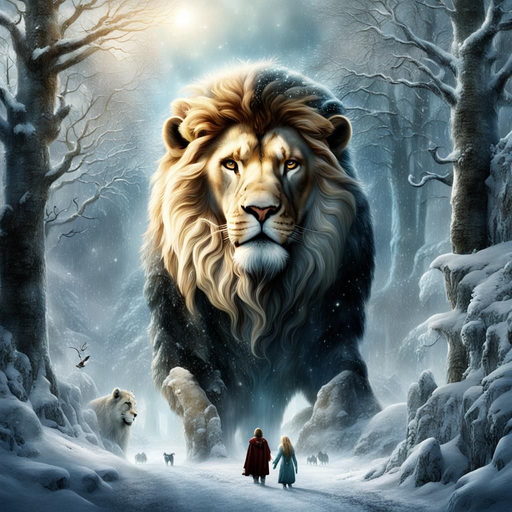 Lucy and Edmund's Narnia Encounter: Digital Matte Painting