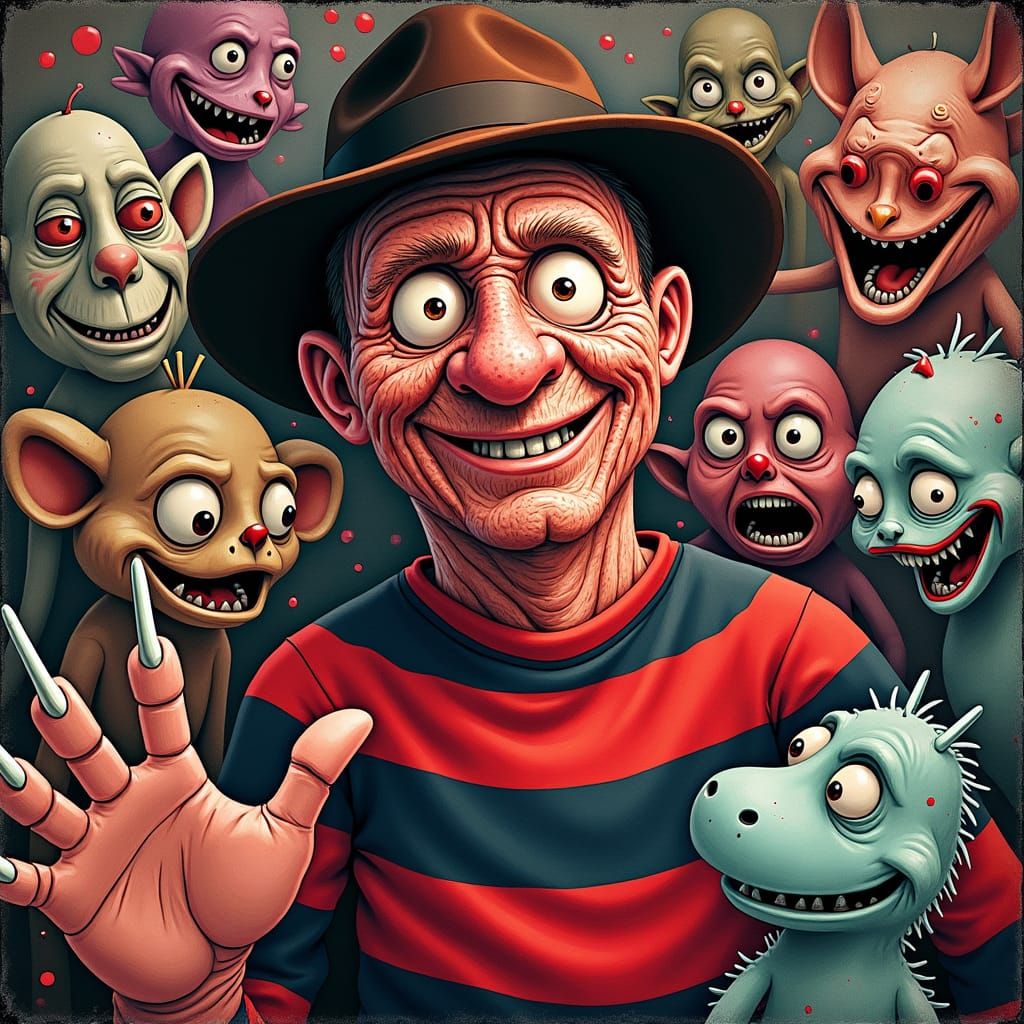 Freddy Krueger Hidden in a Waldo-esque Nightmare