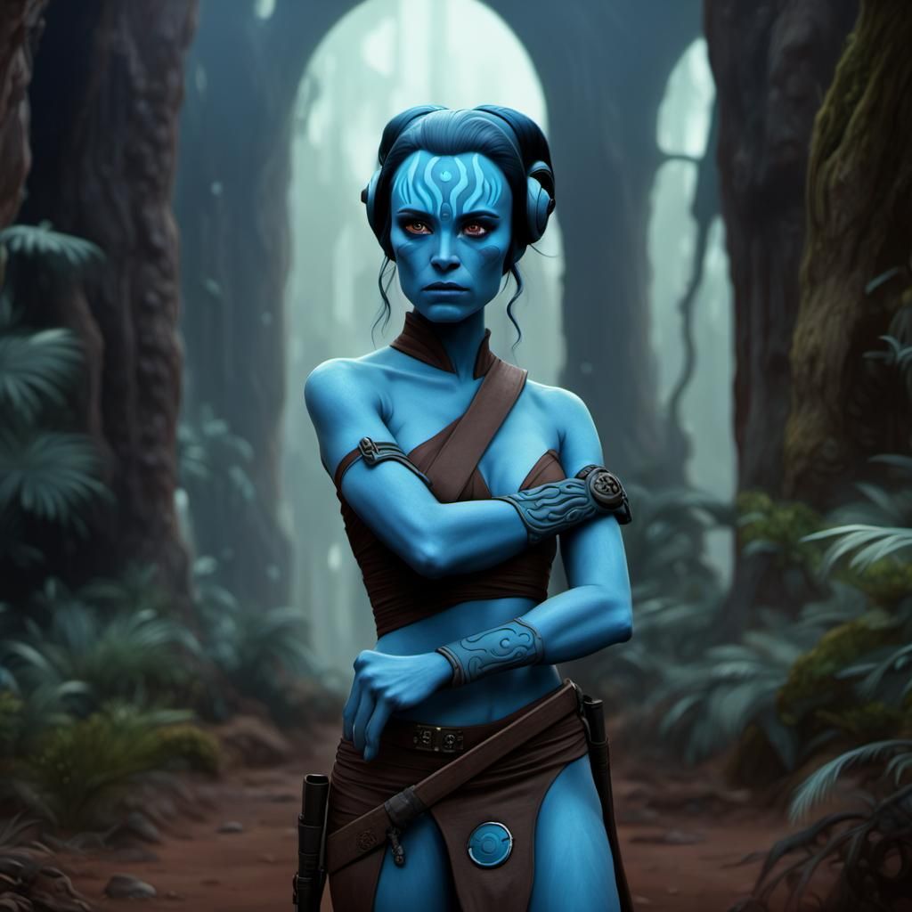 Cute Aayla Secura Digital Matte Painting