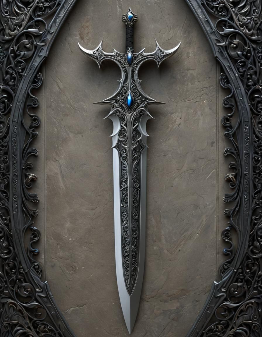Elven Royal Greatsword with Silver Blade