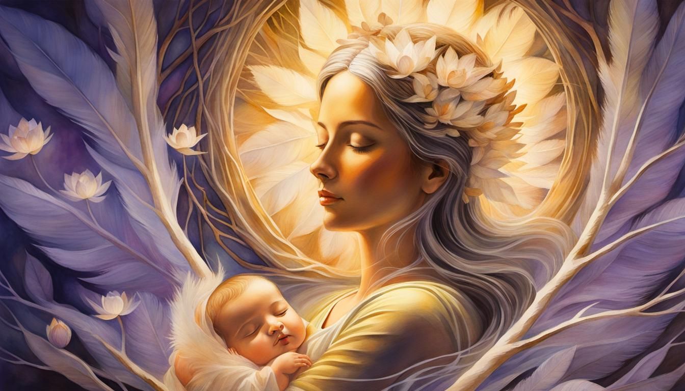 Image: Fantasy, mother and child.  (2)