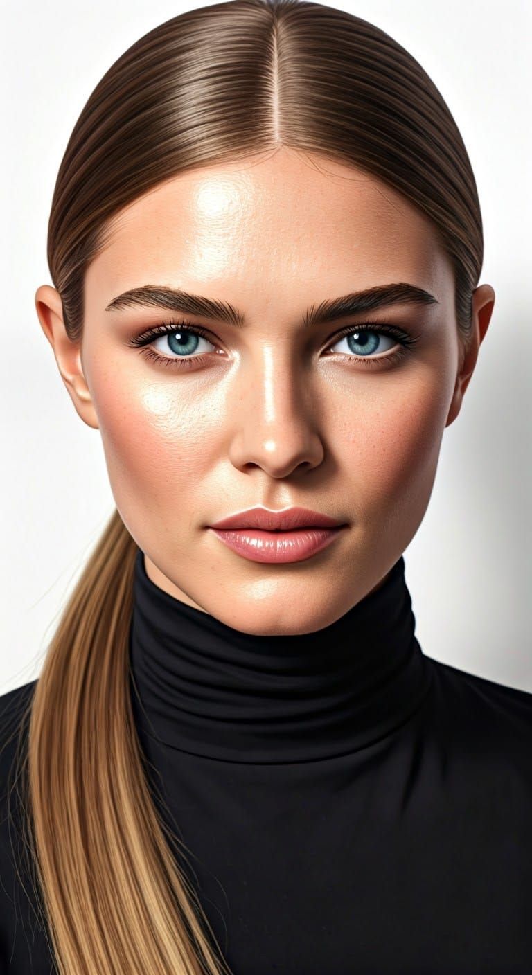 Ethereal Beauty: Radiant Actress with Glowing Skin and Sultr...