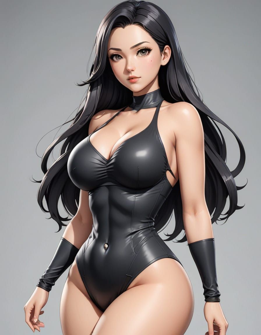 Anime Woman with Curvy Body