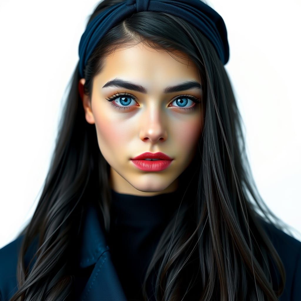 British Girl Portrait with Studio Lighting in 4K